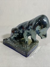 Sculpture chien en grès de