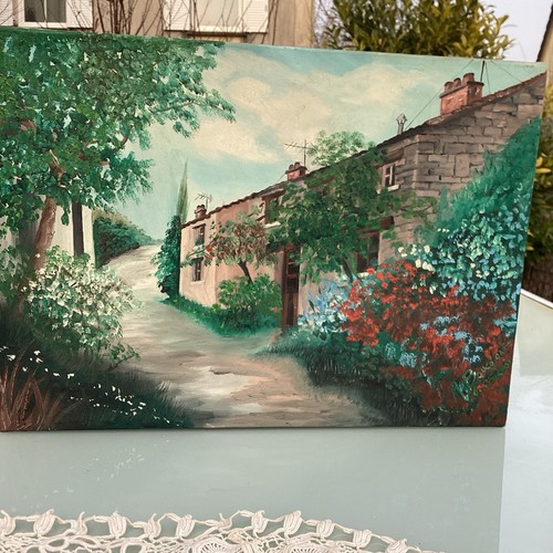 Peinture huile maison - peinture, À