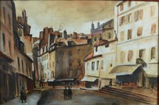 Beau Tableau ancien Rue de