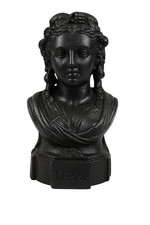 Buste ancien en fonte noire