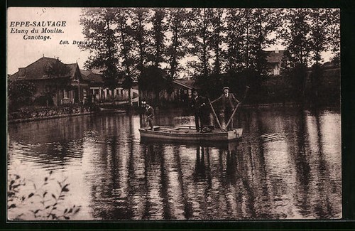 Cpa eppe sauvage etang - cpa,
