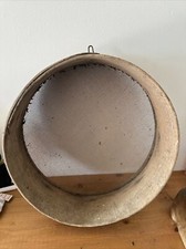 (n1) ANCIEN   TAMIS A FARINE EN BOIS OU PÊCHE DÉCORATIF CHALET LOFT