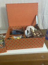 boîte à couture ancienne en