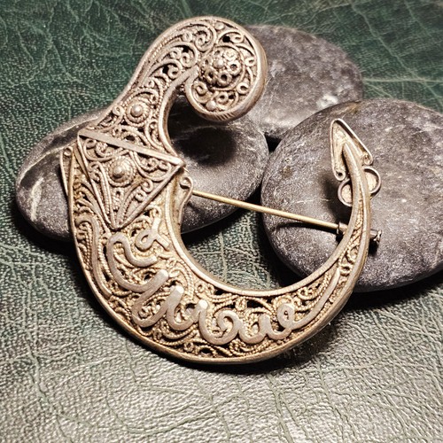 Grande broche poignard argent - broche,