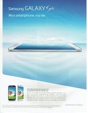 Publicité Advertising 019  2013   le nouveau samsung Galaxy S4 smartphone  mobil