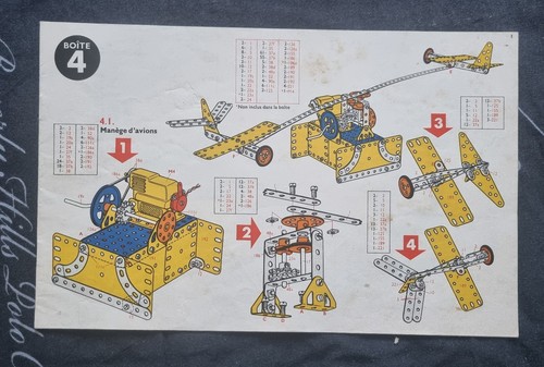 Meccano ancien manuel boite - manuel,