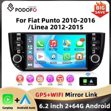 Autoradio pour Fiat Punto 2010-2016 2+64 Go lecteur multimédia WIFI GPS