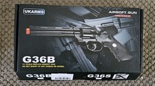 UK Arms G36B Spring Powered Airsoft Revolver — 1:1 Scale Replica — Pre-owned