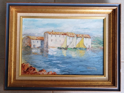 Tableau ancien marine - marine, peinture
