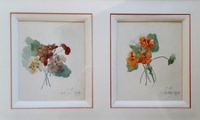 Deux aquarelles anciennes