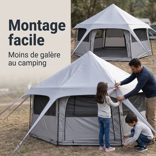 Tente camping pour 8 - tente,