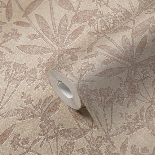 Papier peint floral - papier, avec