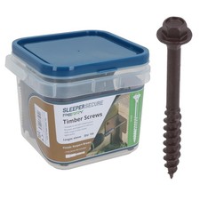 Vis à bois couchette en bois 63 mm pour traverses de chemin de fer tête...