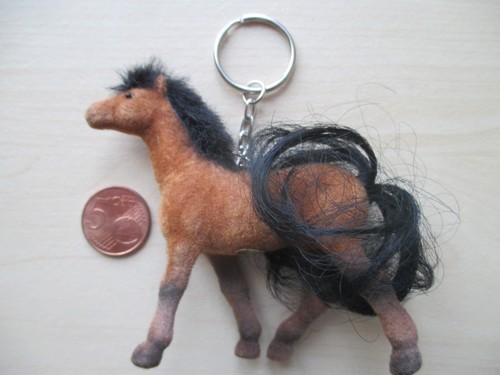 Porte clé cheval marron - porte-clé,,