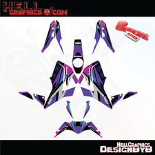 For  KTM Duke 125 390 2017+ up 2023  Decal Graphic Kit Stickers BLine Purple