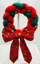 Couronne de Noël en tissu