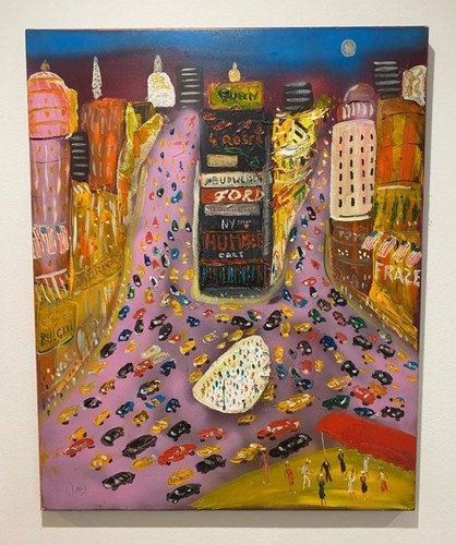 Peinture sur toile - , signée