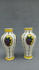 Paire De Vases Art Déco Charles Catteau, Boch, Frères Keramis