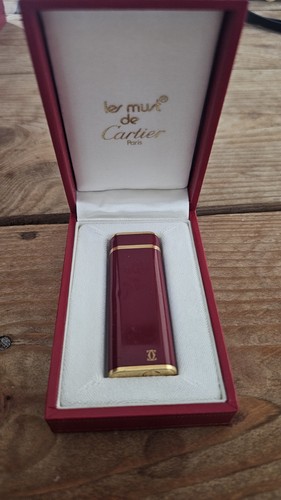 Briquet cartier plaque - cartier, or