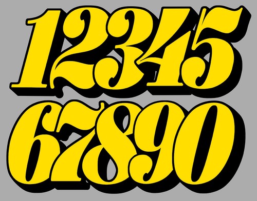 Sticker numero course racing - sticker,