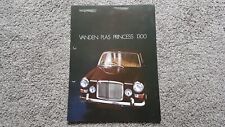 VANDEN PLAS PRINCESS 1300 SALES BROCHURE 1971-1973