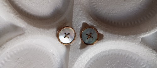Boutons manchette nacre - boutons, de