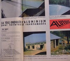 ADVERTISEMENT ALUTOIT CORRUGATED SHEET ALUMINUM ROOFING CLADDING - HORSE DRAWING