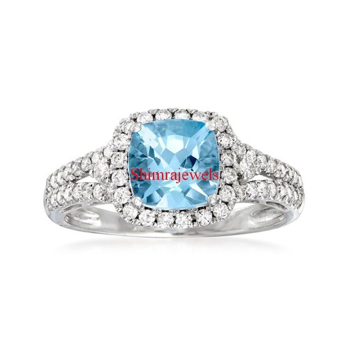 Naturel bleu gemme topaze avec - bleu,