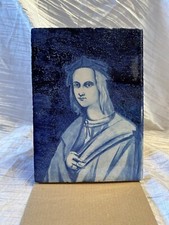 CARREAU Terre Cuite MAJOLIQUE  Portrait RAPHAEL 19 Iéme 