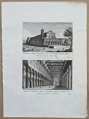 Gravure 1795 rome - gravure, :