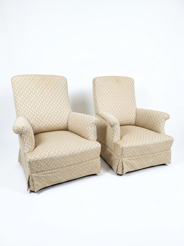 Paire fauteuils crapaud - paire,