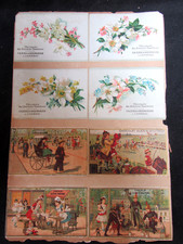 chromos anciens collés