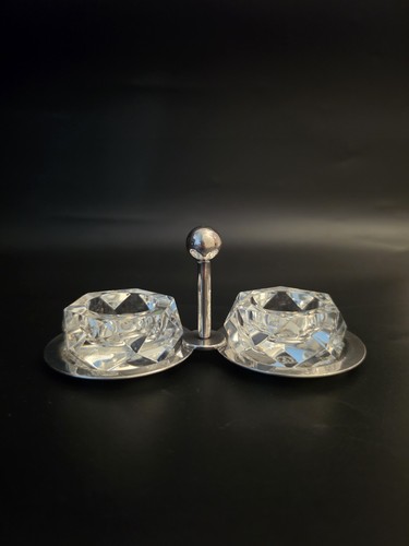 Salière double cristal de - double,