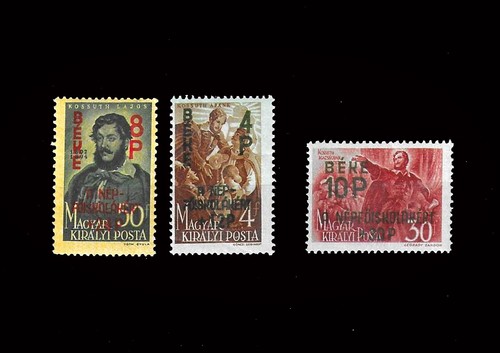 Timbres hongrie 1945 - timbres, n°