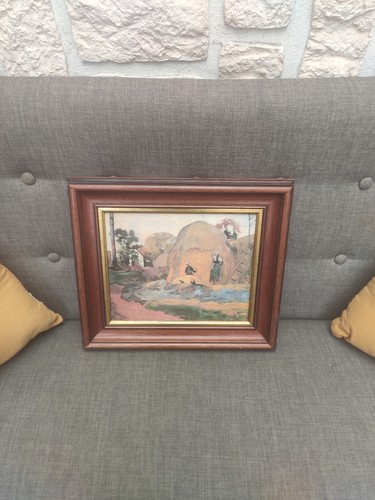 Ancien tableau huile sur - tableau,