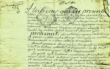 1788 Notarized Deed Lease Taillefontaine FOURNIER by BACQUET DELY Villers-cotterêt