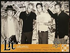 LIT Atomic 18x24 record store promo poster Pop PUNK Metal 2001 Dirty Martini 