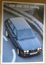BMW E30 318i 320i 325i Touring UK market sales brochure 1989