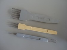 Lot 3 Reports mailles pour MACHINES à TRICOTER (jauge 5) SINGER, SUPERBA,PHILDAR