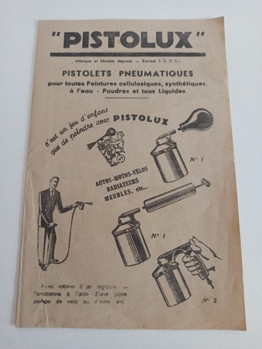 Ancien prospectus outillage