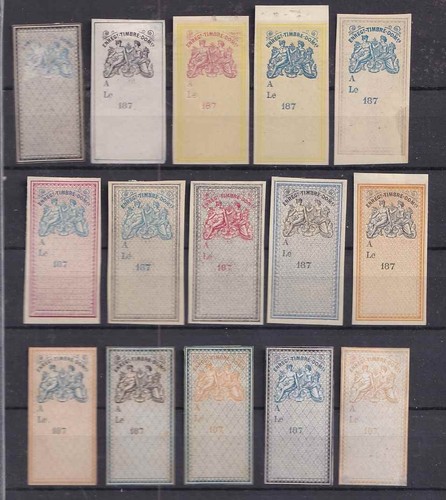 Timbre fiscaux effets de - -,