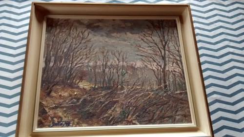 Ancien tableau huile de - tableau, l'huile
