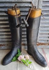ANCIENNES  BOTTES CUIR CHEVAL et EMBAUCHOIRS MAXWELL LONDON ET TIRES BOTTES