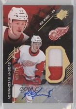 2017-18 SPx Rookies Tier 1 Gold Premium Material /49 Evgeny Svechnikov Auto RC