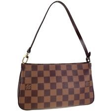 Louis Vuitton Damier Navona Leather Fabric Brown Handbag 3692