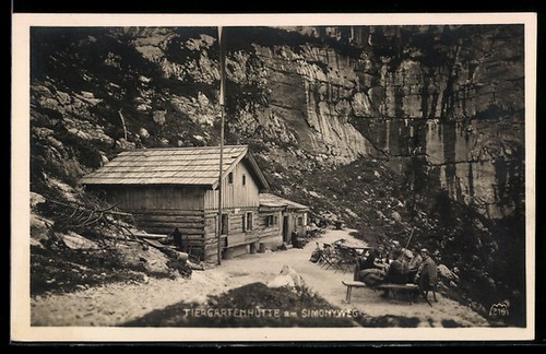 Carte postale cabane jardin - carte,