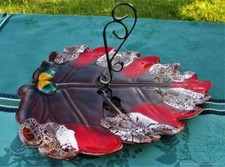 Antique VALLAURIS earthenware aperitif cheese tray