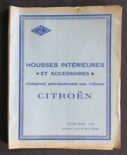 1933 catalogue interior covers and accessories Citroen headlight suitcase catalog