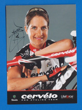 CYCLISME carte cycliste PRISKA DOPPMANN  équipe CERVELO 2008 Signée