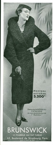Publicité ancienne mode